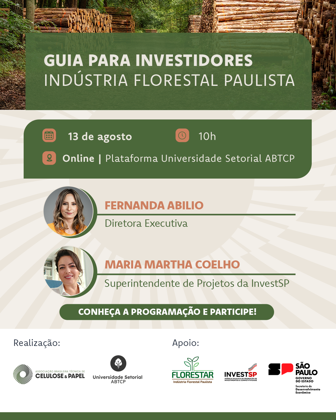 Webinar: Guia para Investidores – Indústria Florestal Paulista